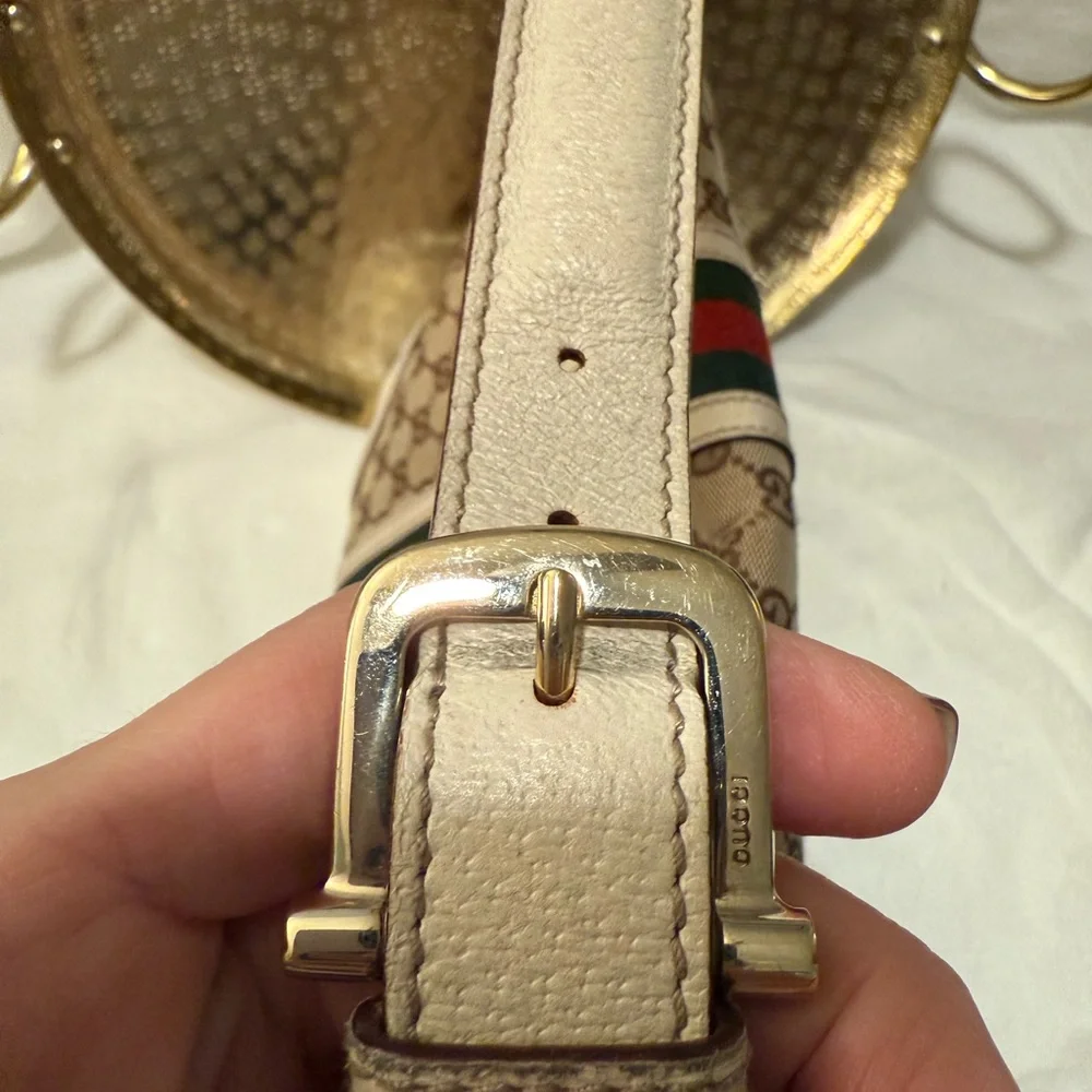 Gucci Beige and Green Women's Bag - Picture 4 of 12